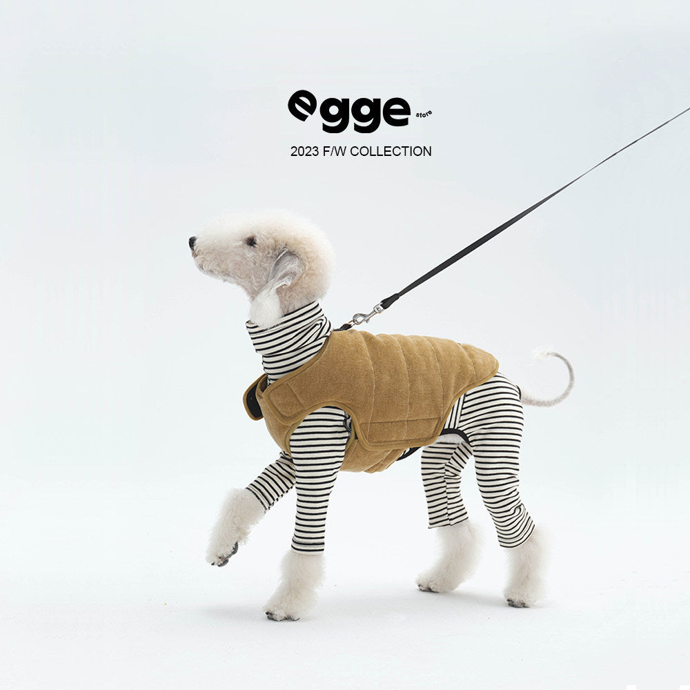 Indigo Quilted | Padded Denim Dog Vest