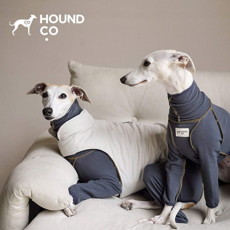 Product photo: Easy-On — Quick-Change Puffer Dog Jacket.