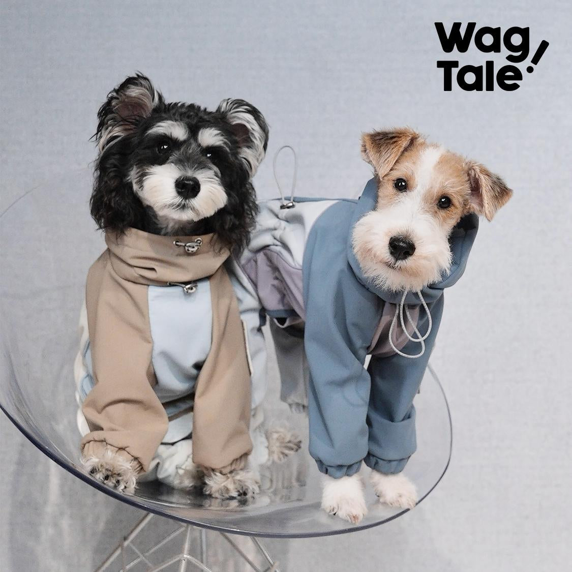 Product photo: Hardshell Stormguard — Waterproof Fleece-Lined Dog Rain Suit.