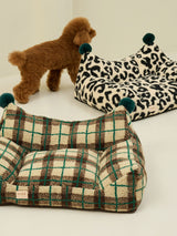 Product photo: Vintage Pattern Hideaway — All-Season Pet Sofa Bed.