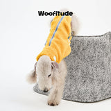 Product photo: Plush Contrast Shearling — Lambswool Dog Vest.