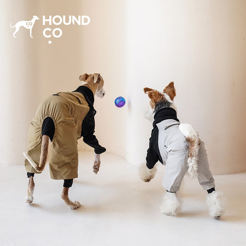 Product photo: Fieldworker Explorer — Outdoor Bib Overalls for Dogs.
