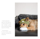 Product photo: Andean Summit — Hand-Knitted Pet Hat.