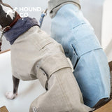Product photo: Waxed Country Trench — Water-Resistant Dog Coat.