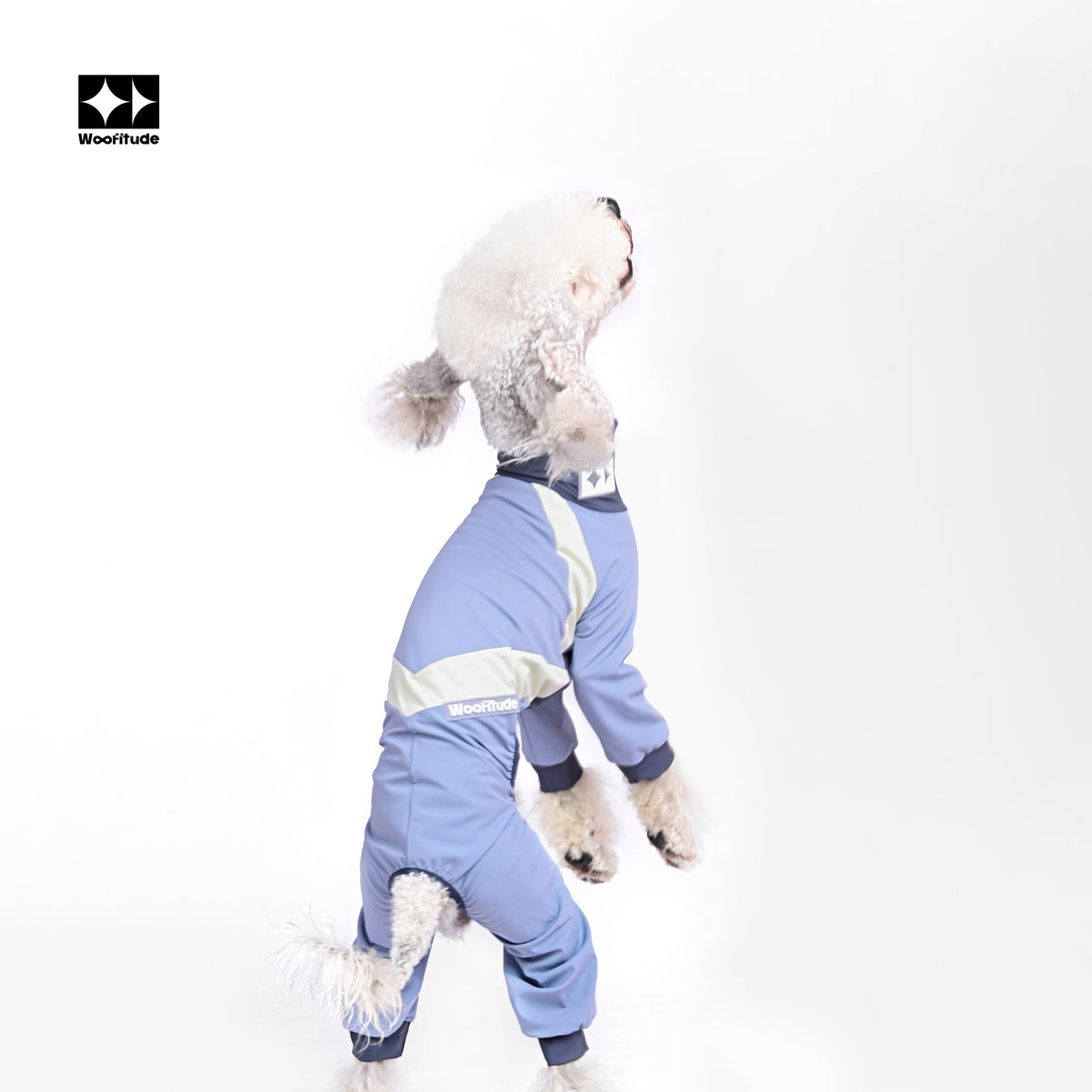 Product photo: Suntrail Stretch — High-Stretch UV-Protection Dog Suit.