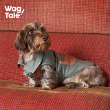 Product photo: Retro Revival Brush — Brushed Color-Block Dog Jacket Vest.