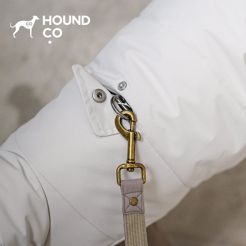 Product photo: Easy-On — Quick-Change Puffer Dog Jacket.
