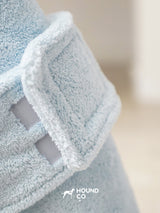 Product photo: Plush Dry-Off — Quick-Dry Dog Bath Robe.
