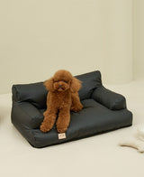 Product photo: Minimalist Shield Sleek — Waterproof Leather Pet Sofa Bed.