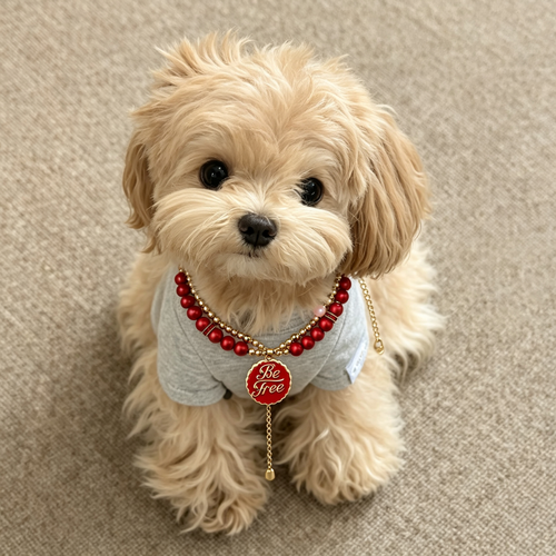 Crimson Be Free Pet Necklace