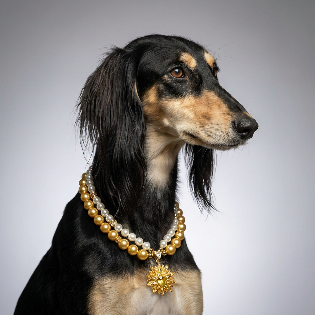 Golden Sunflower Pet Necklace