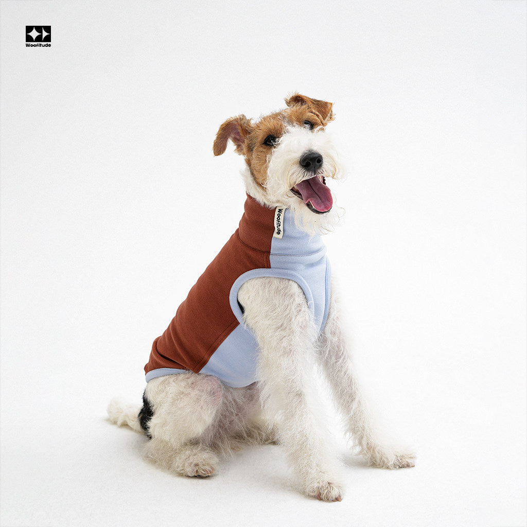 Anti-Static Thermal Tencel Dog Vest, Red & Blue color