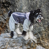 City Jungle 2.0 Waterproof Dog Rain Suit, Purple Reef color