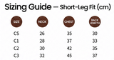 Cloud cooling stretch dog suit short-leg size guide with neck, chest and back length