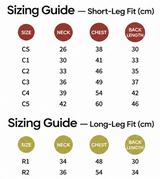 Cloud Ginger-Warm thermal dog vest short-leg and long-leg size chart