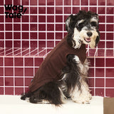 Cloud Warm Thermal Dog Vest, Coffee Brown color