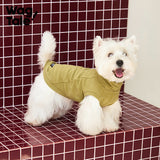 Cloud Warm Thermal Dog Vest, Elm Green color