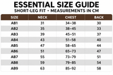 Essential short-leg dog pajamas size guide in centimeters