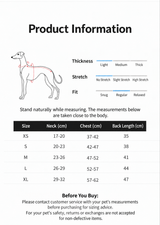 Heritage Plaid dog shirt product information and size guide