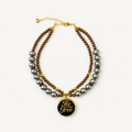 Slate Grey Be Free Pet Necklace