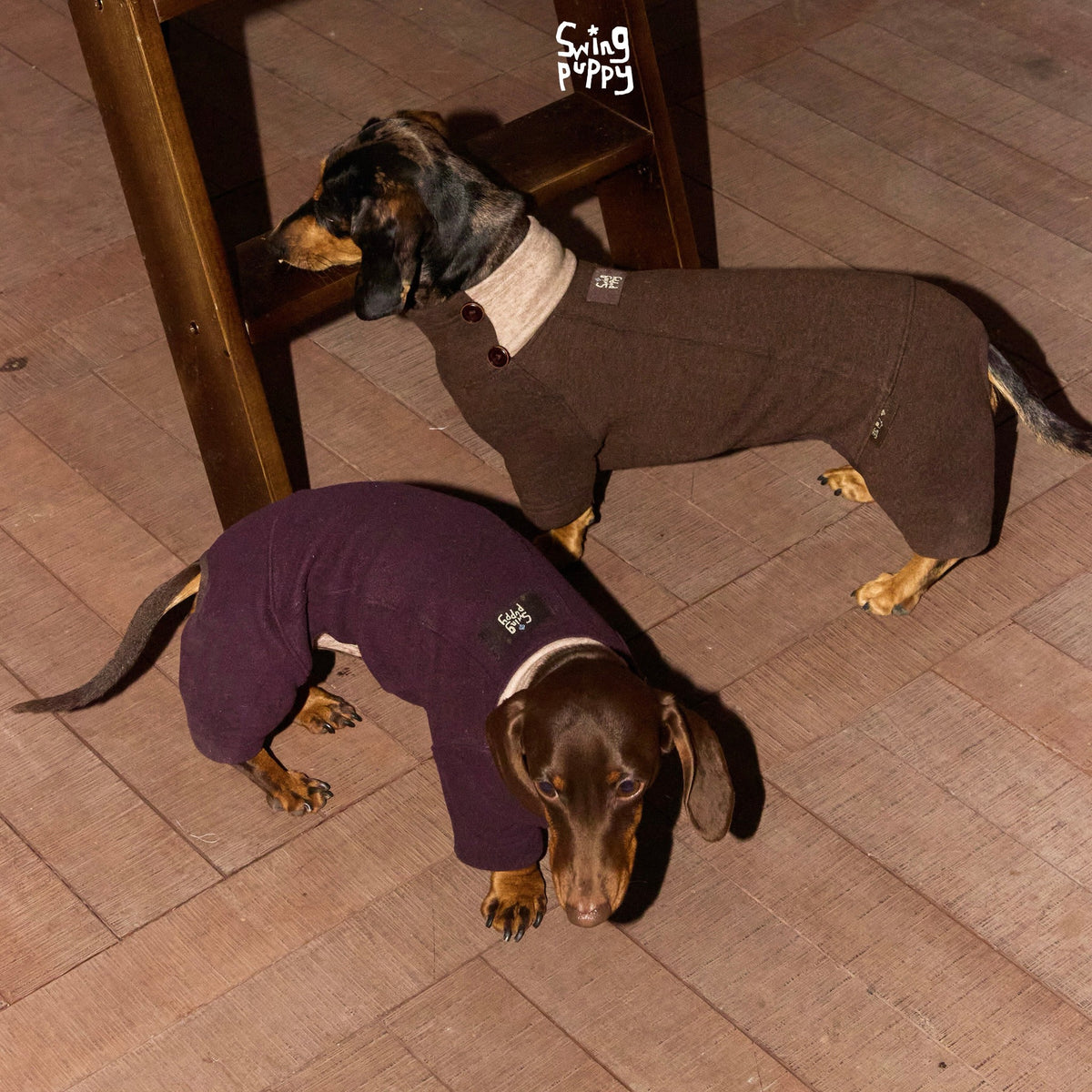 Cloudlull Patchwork | Fleece Color-Block Four-Leg Dog Suit