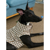 Product photo: Waffle Check — Detachable-Sleeve Dog Jacket.