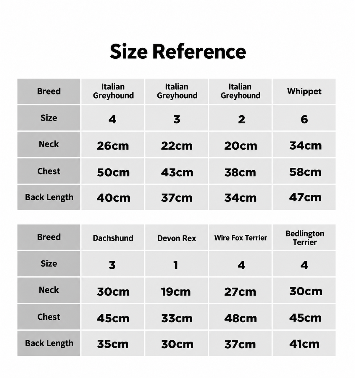 Oncleanday size chart and measurement reference for dog retro red jeans.