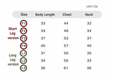 Swingpuppy size chart and measurement reference for dog snowverse down bodysuit.