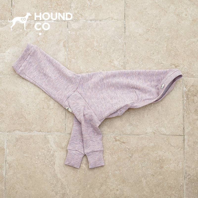 Hound Co. Essential Fleece Pajamas in Taro for Italian Greyhound
