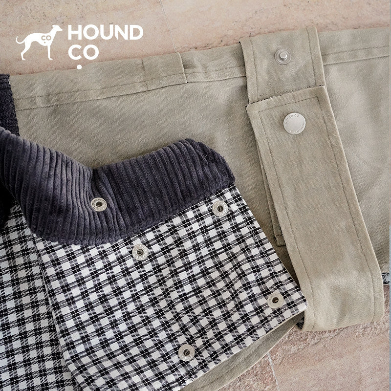 Hound Co. Waxed Trench Coat in Vintage Brown for dogs