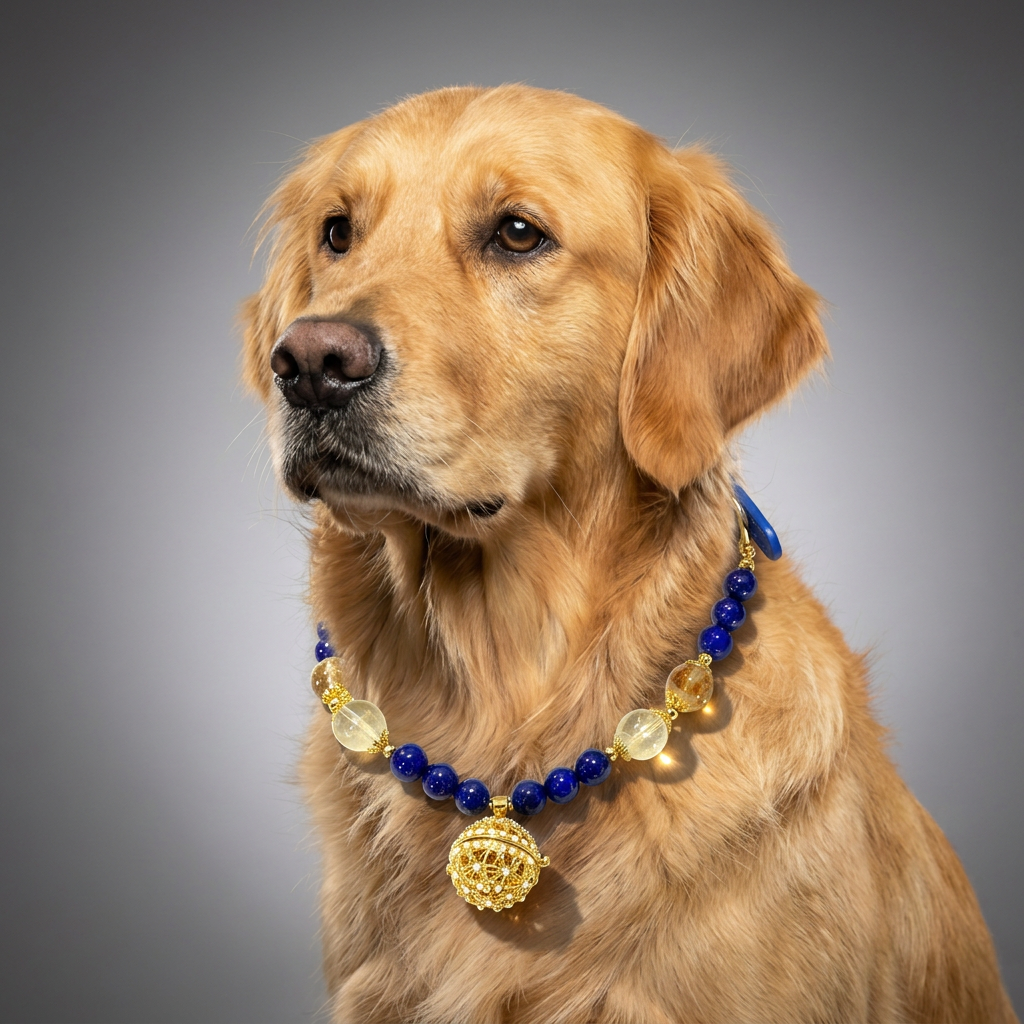 Lapis & Citrine Collar