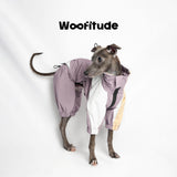 Island Silk Waterproof Dog Raincoat, Mist Gray-Purple color