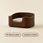 Oil-Waxed Heritage Tuck-In | Pet Bed with Cushion