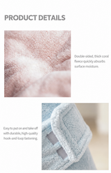 English product details for the Quick-Dry Dog Bath Robe