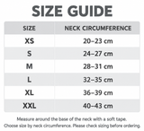 Quiet Comfort pet hood neck circumference size guide