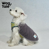 Reversible All-Weather Insulated Dog Vest, Turquoise & Purple color
