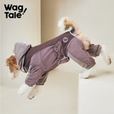 Snowy Forest 2.0 Waterproof Puffer Dog Suit, Misty Rose color