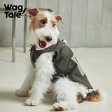 Stand-Collar Utility Dog Jacket, Green Vine & Rose color